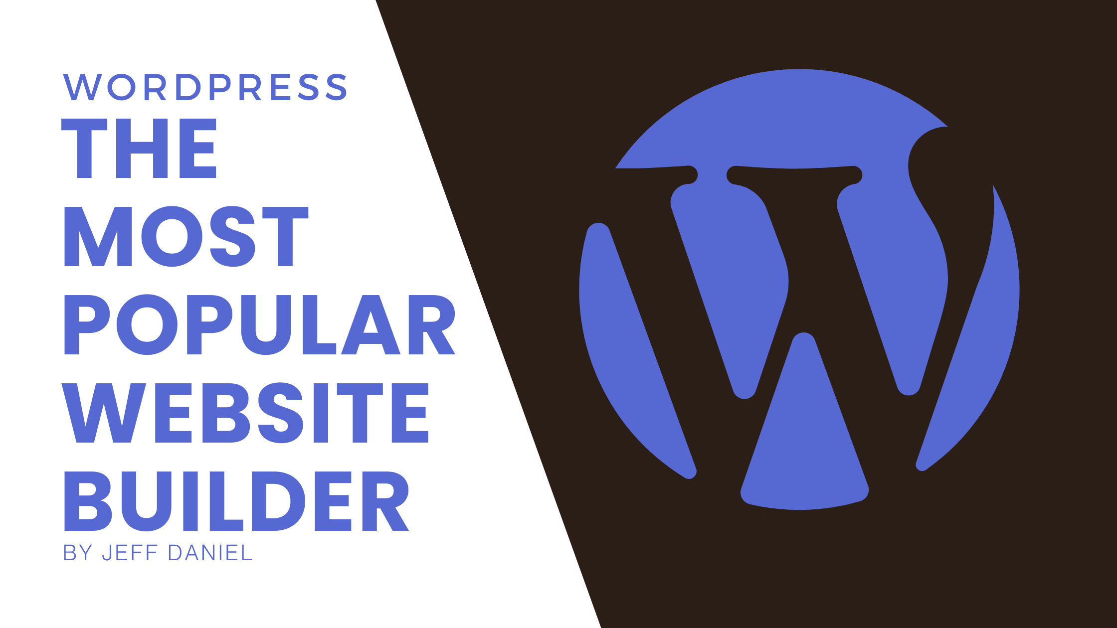 WORDPRESS The most Popular Website Builder